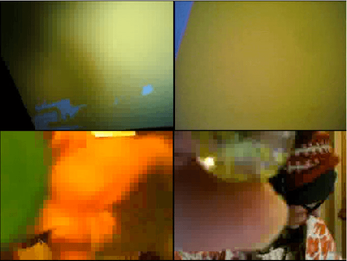 A pixelated quadrant.