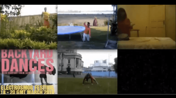 Screenshots of a dance video.