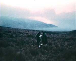 Two figures in a field of grass.