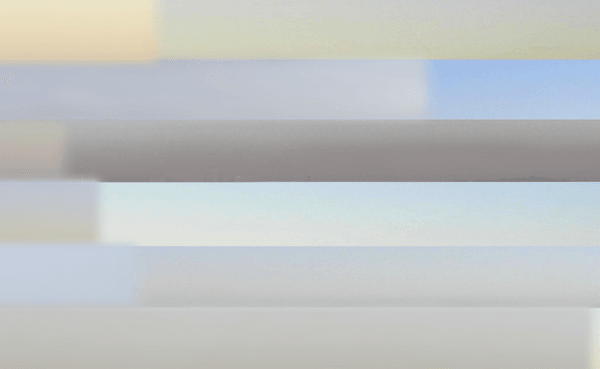 Horizonal lines of various colours.