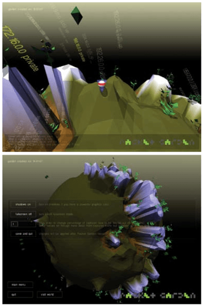 Computer generated graphics.