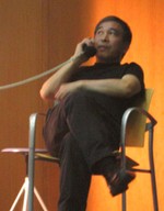 A man on a phone.